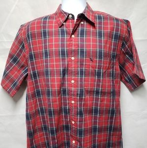 Mens eddie bauer button down short sleeve size S